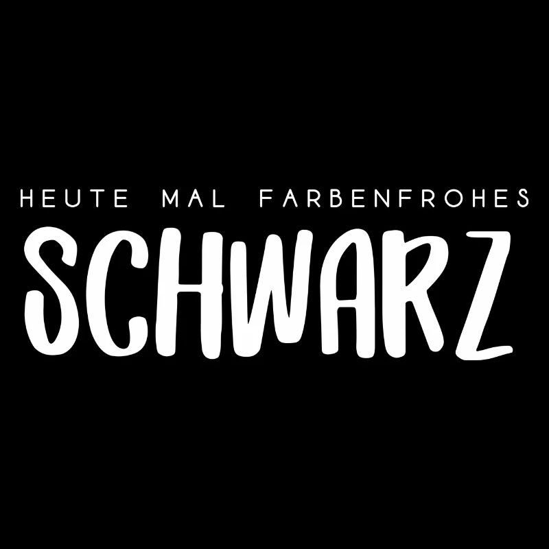 Farbenfrohes Schwarz Typo