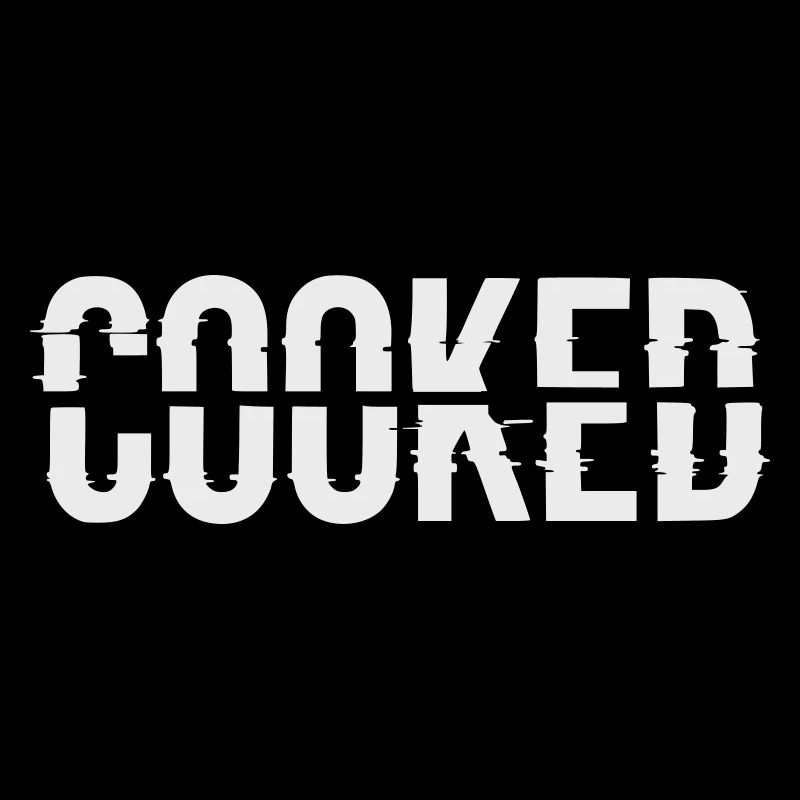 Glitch Lettering Cooked