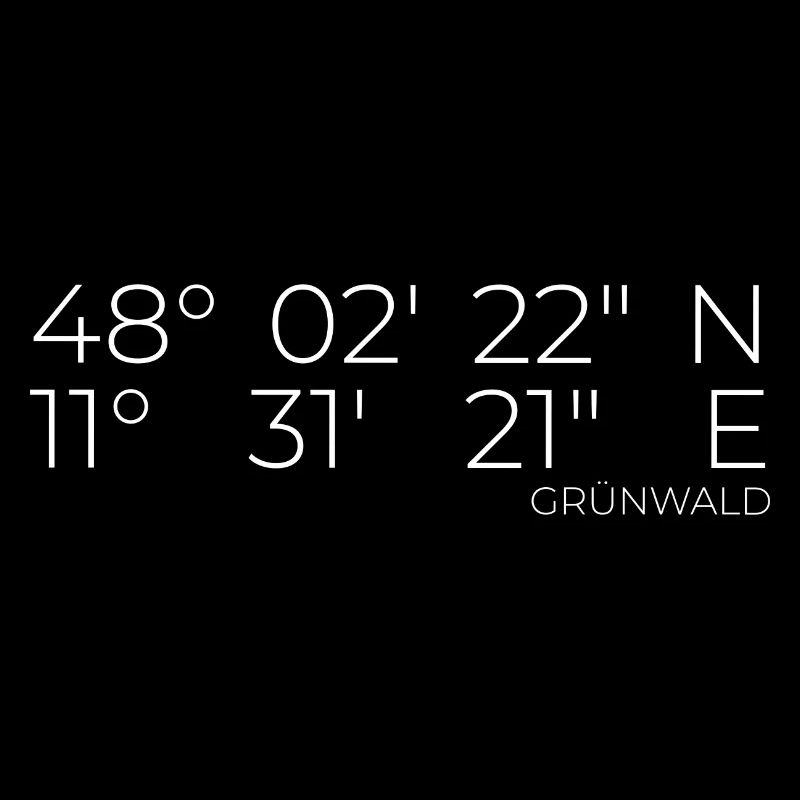 Coordinates Grünwald, Bavaria