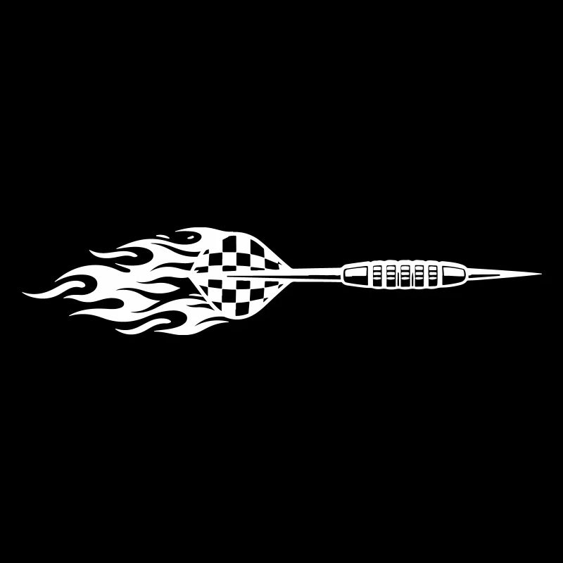 Dartpfeil Symbol Feuer
