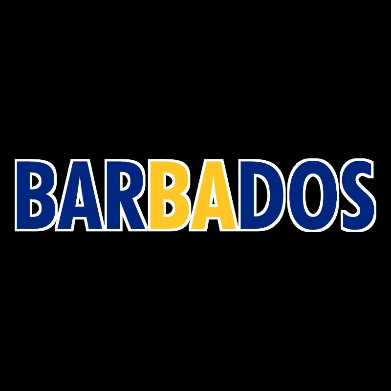 Lettrage de la Barbade - Caraïbes - Île