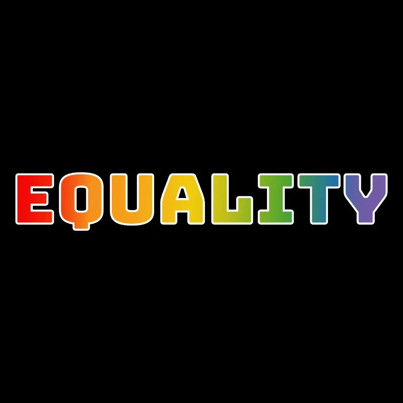 Regenbogen CSD Shirt equality 1 weiss