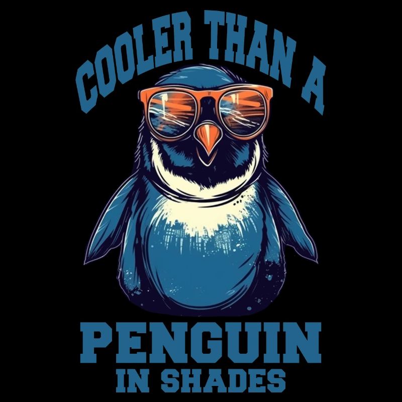 Pingouin cool avec des lunettes de soleil