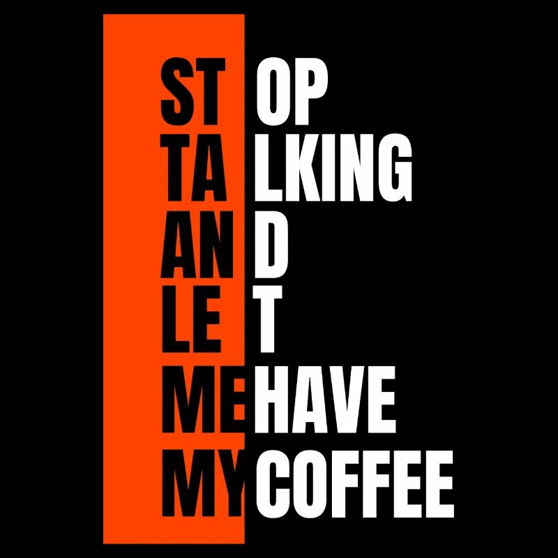 Stop talking – need coffee first