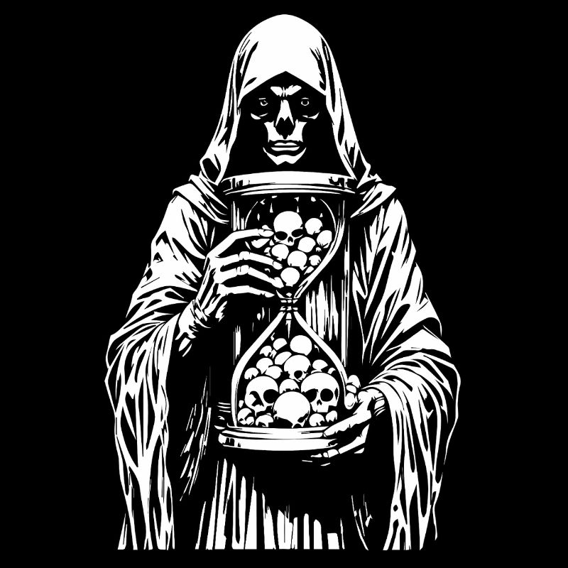 Grim Reaper with Skulls