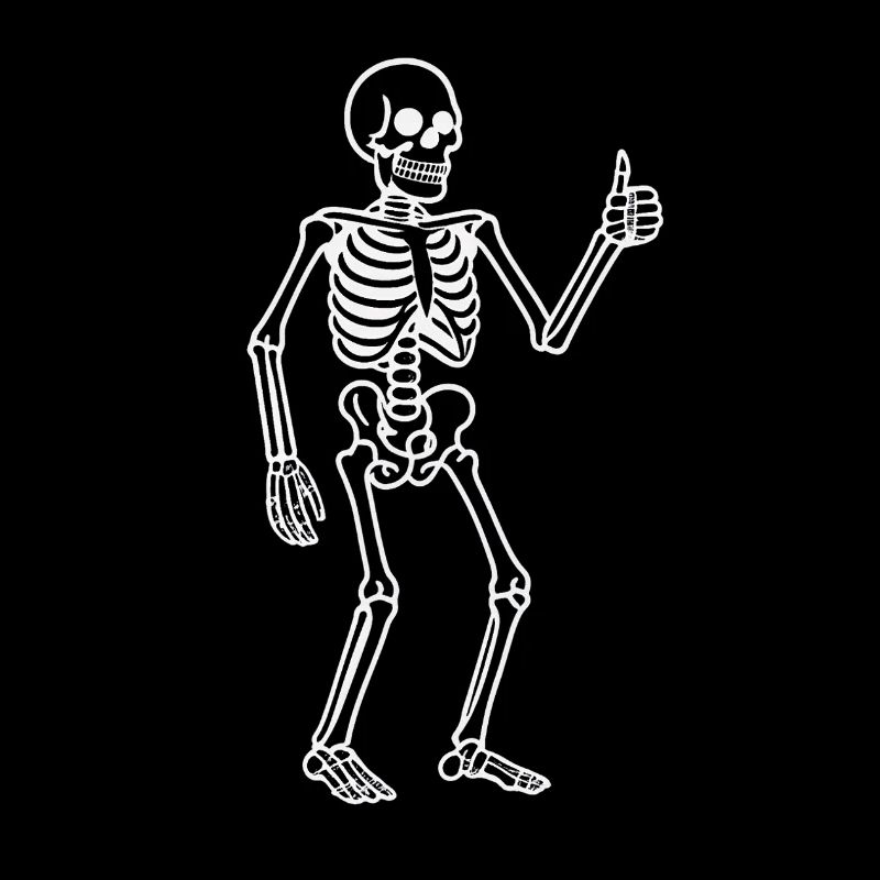 Strahlender Skeleton Tanzer