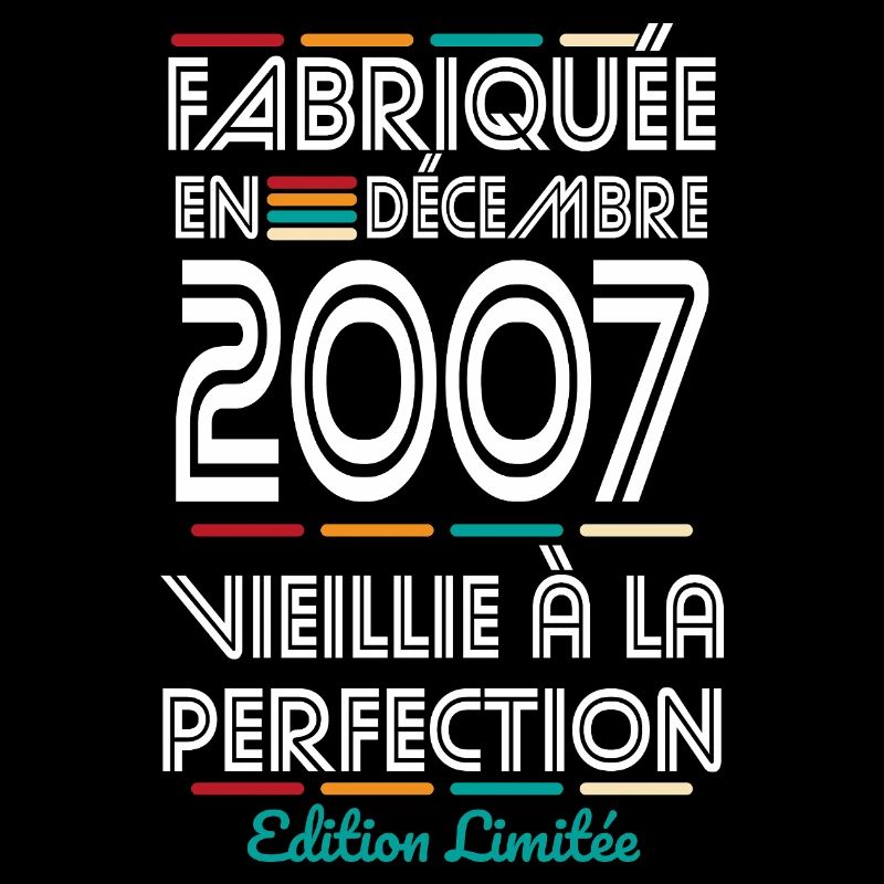Anniversaire 18 ans - Fabriquée en Décembre 2007