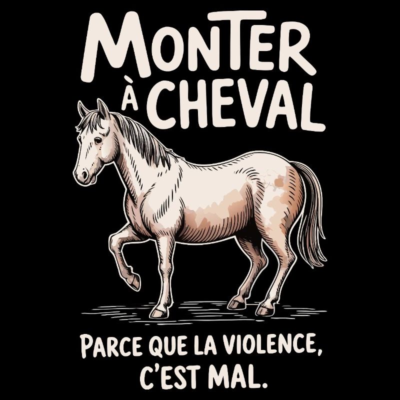 Monter à cheval, parce que la violence c’est mal