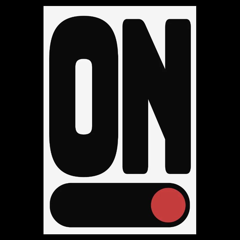 ON Statement Poster Minimal Design