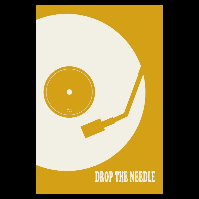 Affiche de platine Drop The Needle