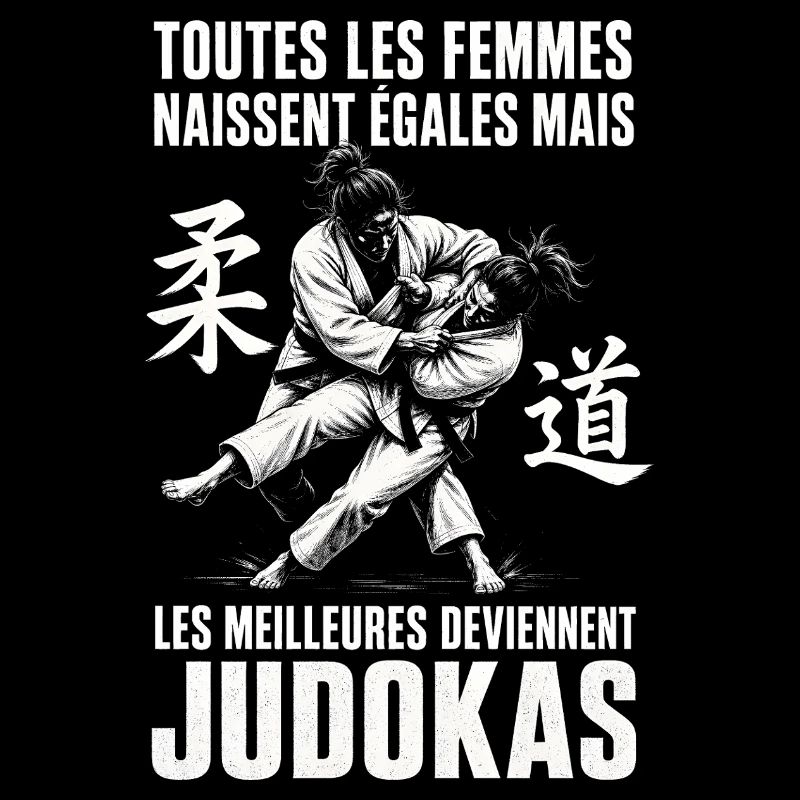 femmes sont égales,meilleures deviennent judokas