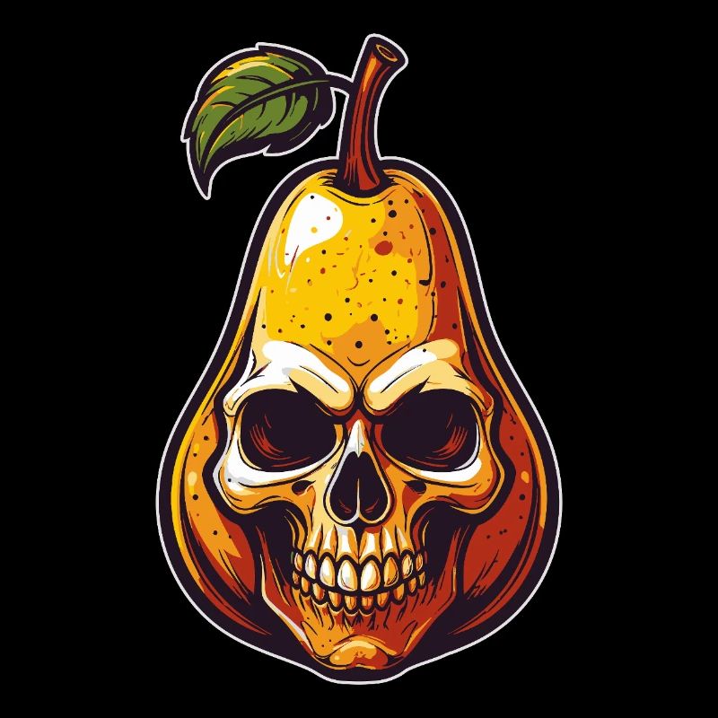 Pears Skull Comic Style