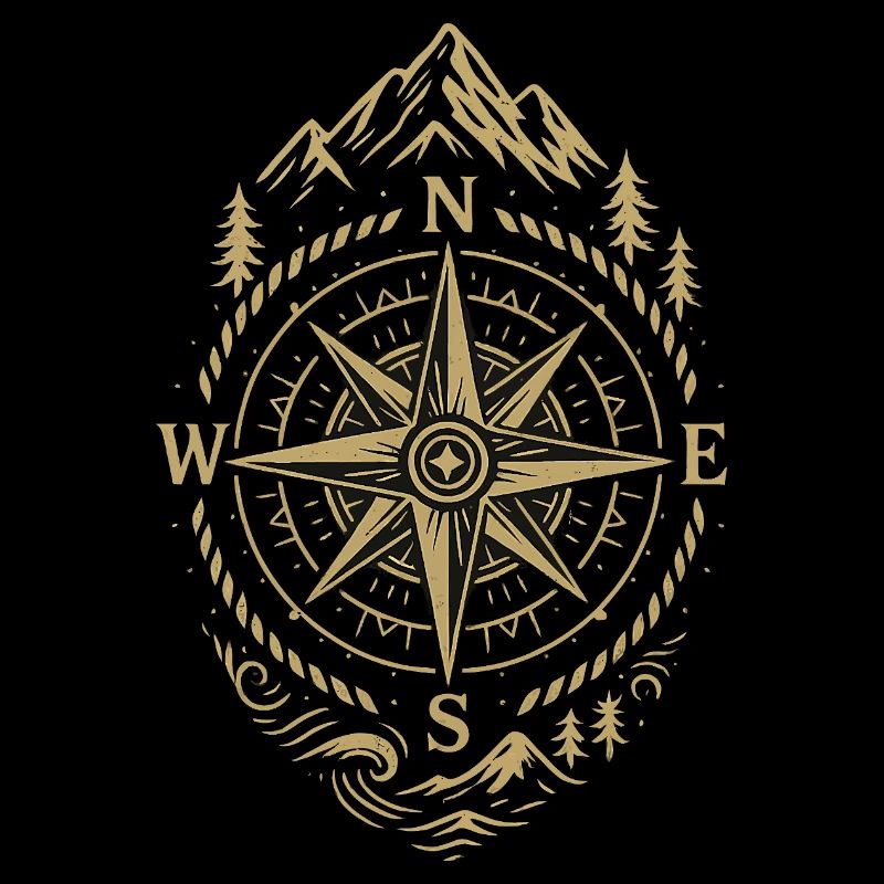 Compass Retro Compass Hipster Gift