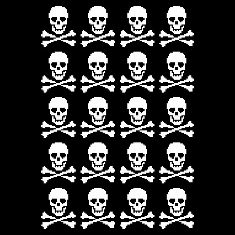Skull & Crossbones Repeating Pattern