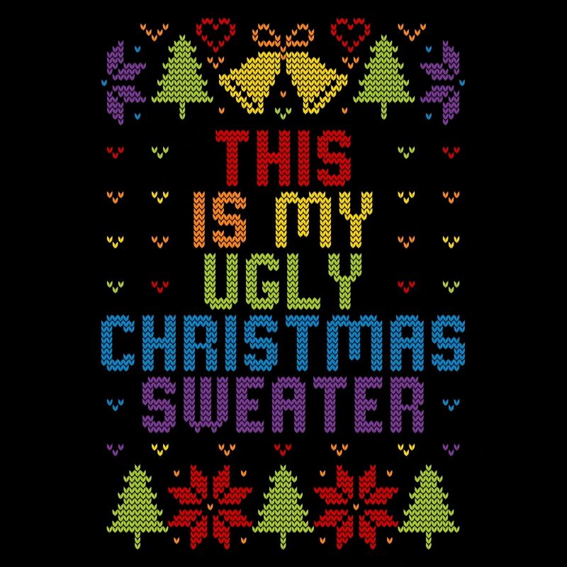 Pull-en-ciel moche de Noël