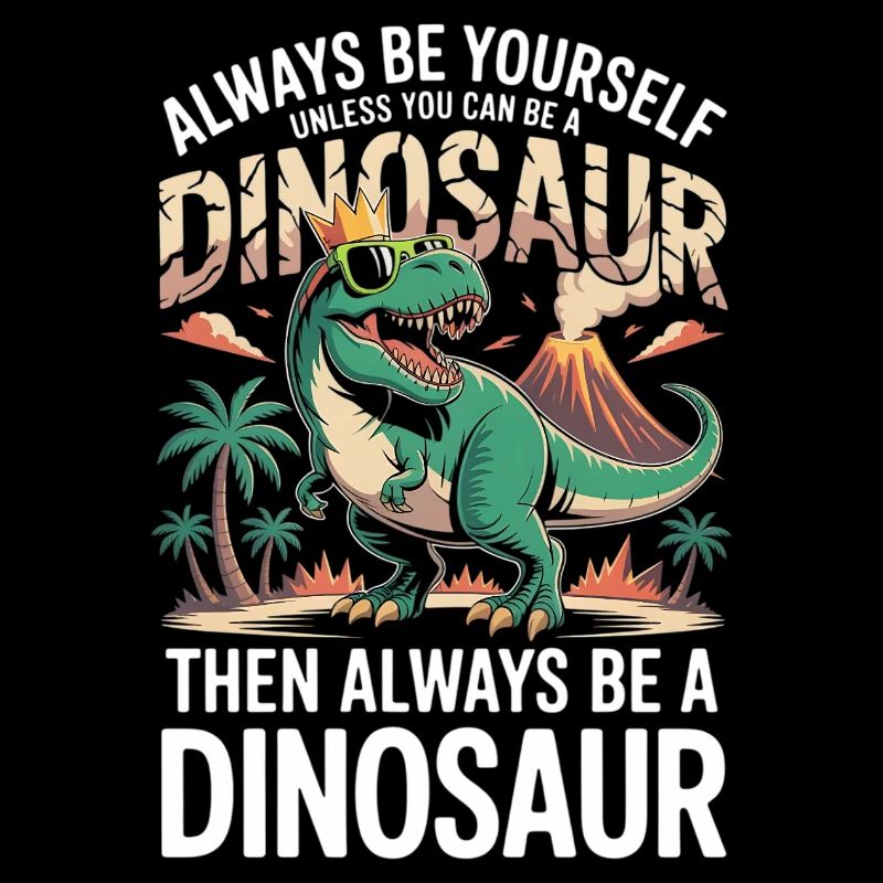 always be yourself unless you can be a dinosaur 
