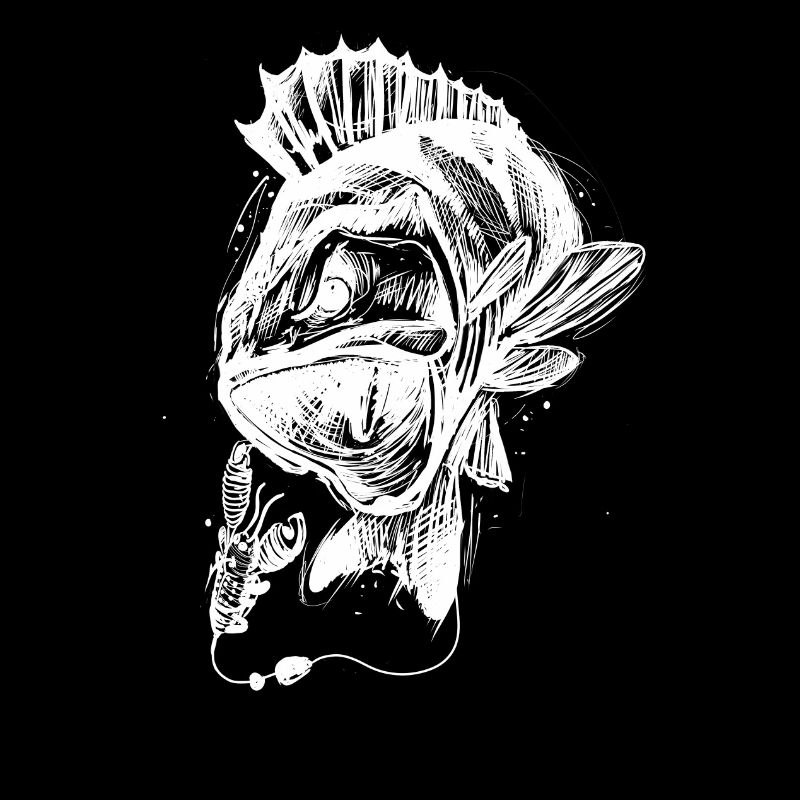 Poisson de vie ! - Tshirt de pêche Perch Attack / Z
