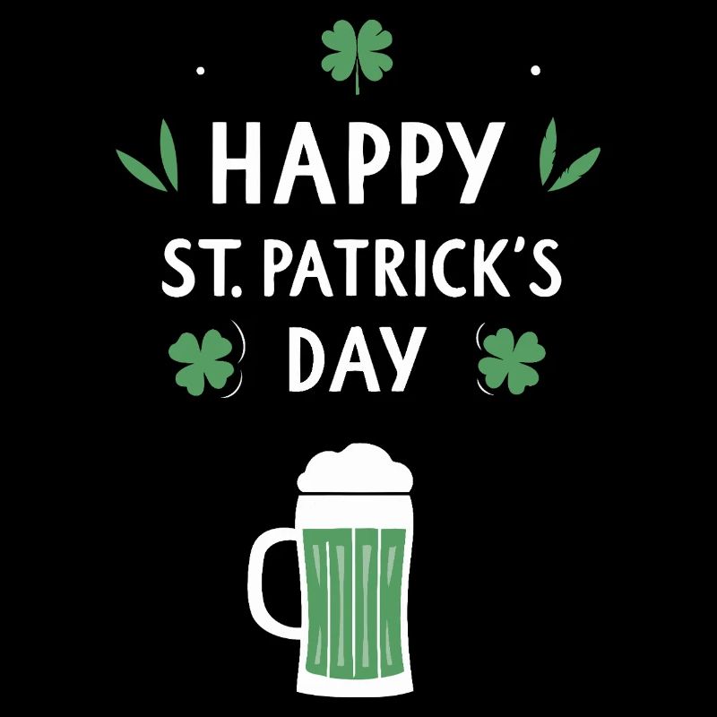 St. Patrick's Day Bier & Kleeblatt