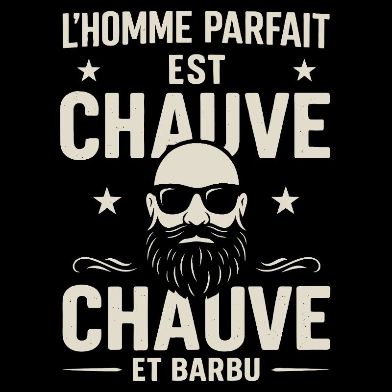 Der perfekte Mann hat eine Glatze und einen Bart