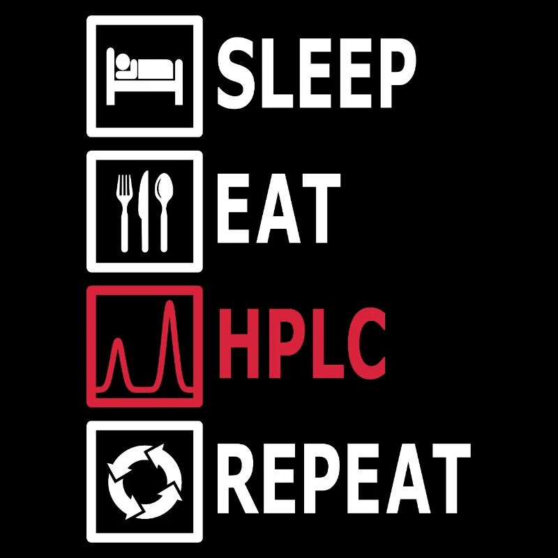 HPLC Performance Chromatography Eat Sleep Repeat