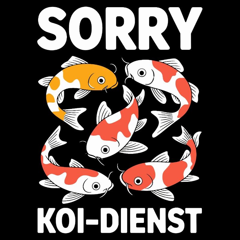 Sorry Koi Service Funny Koi Carp Pond Fish