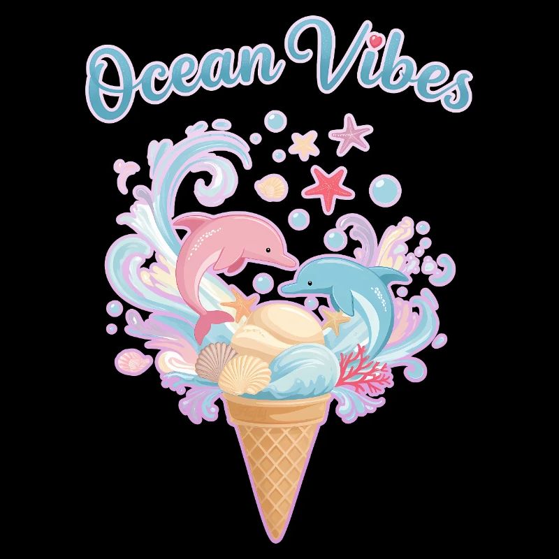 Cream & Dolphins Design 🍦🐬🐬