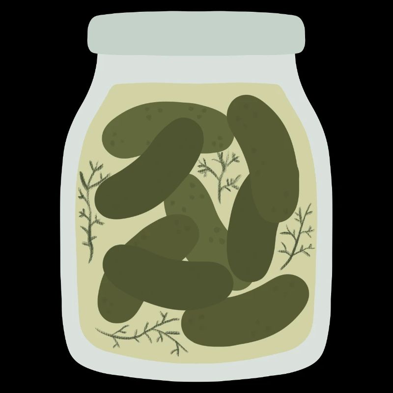 Vintage concombre cornichon pot Design