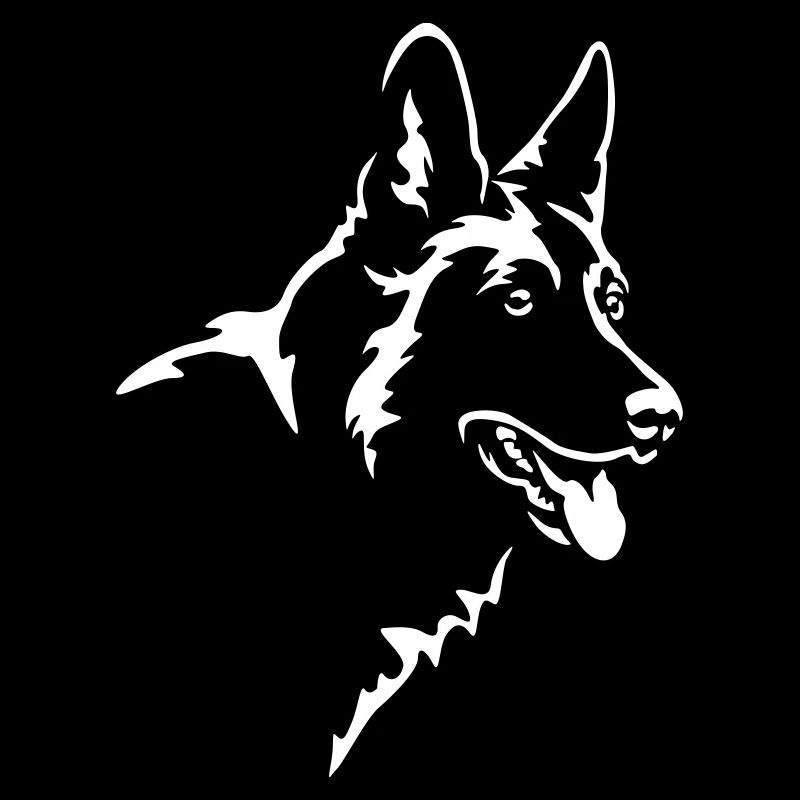 German Shepherd Head "Black Edition"