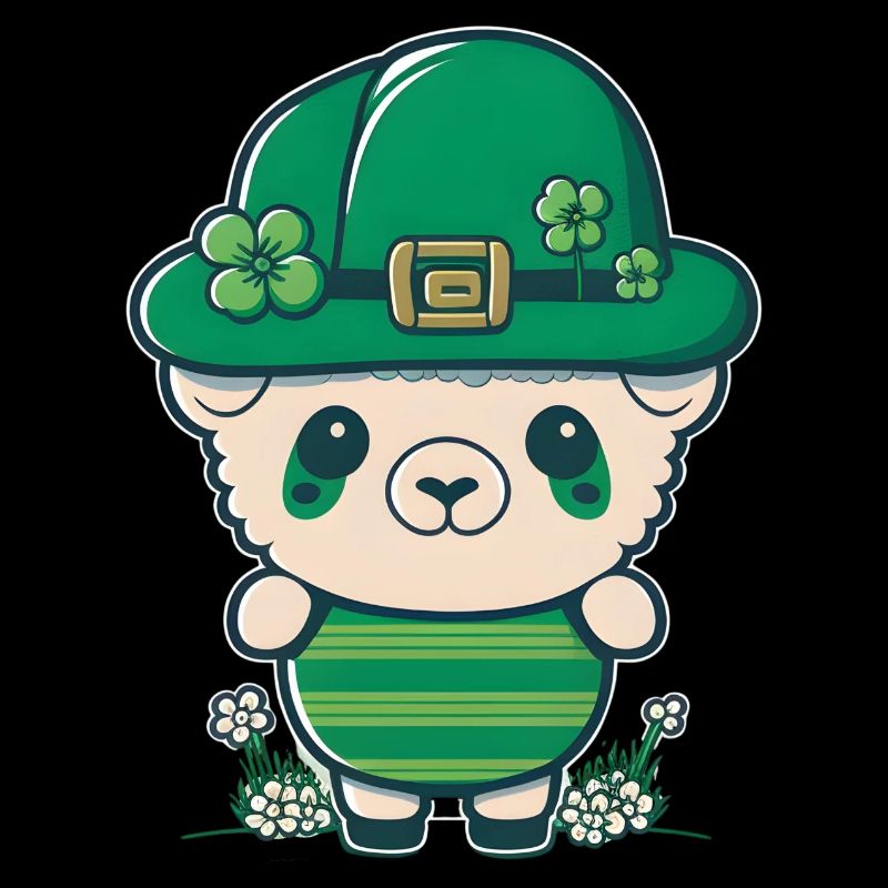 Sharp avec un chapeau vert et des trèfles