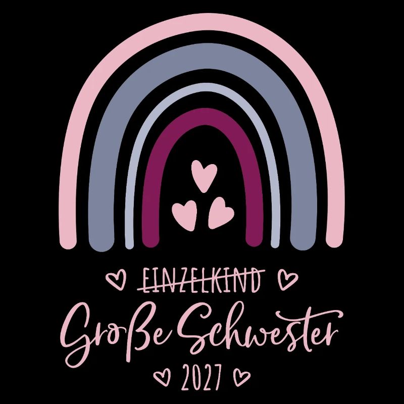 Große Schwester 2027 Boho Regenbogen