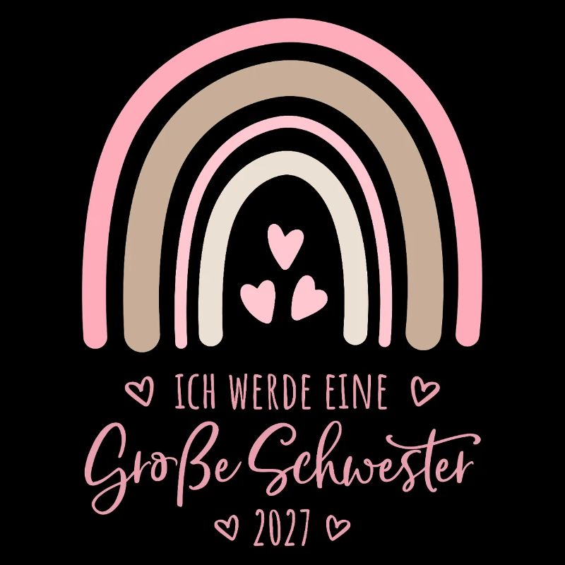 Ich werde eine Große Schwester 2027 Regenbogen