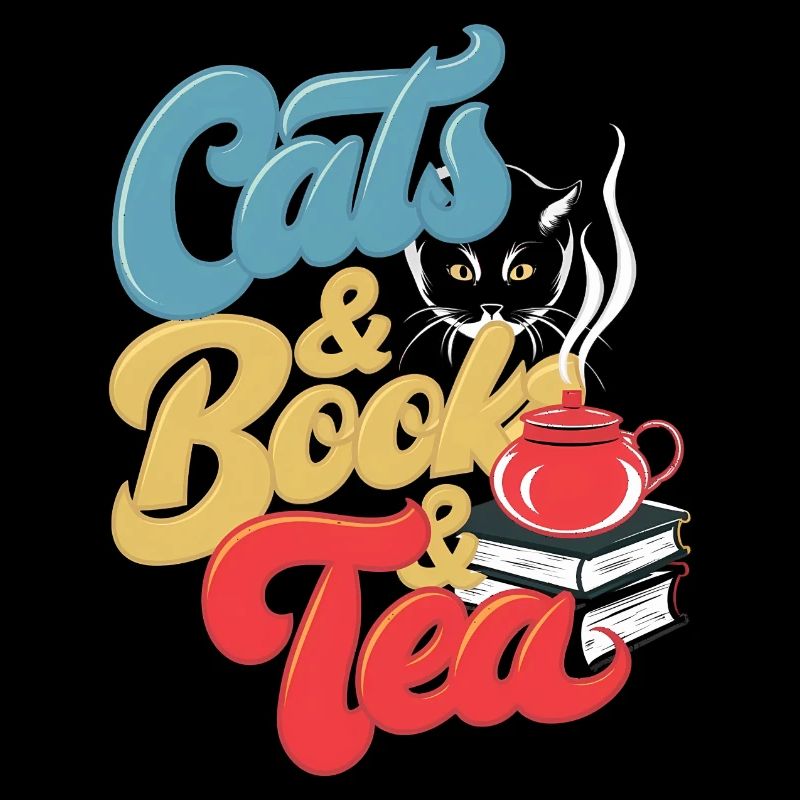 Chat et thé Imprimer