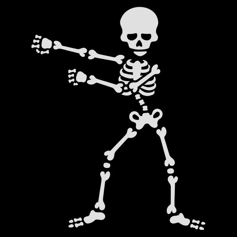 The floss dance flossing backpack boy kid skelett