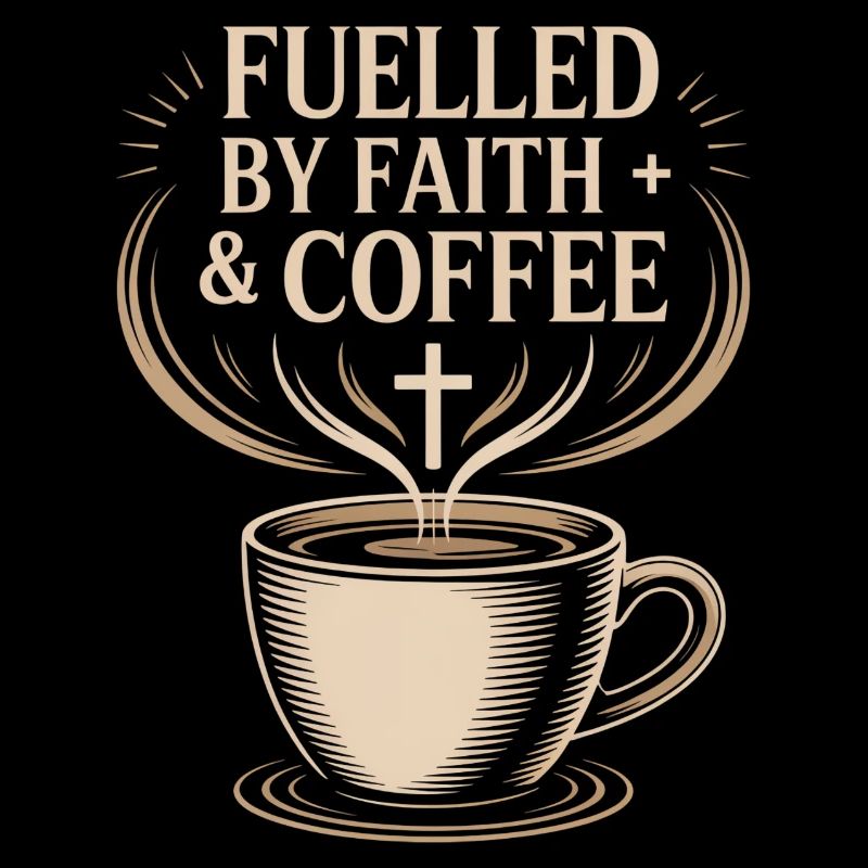 Alimenté par la foi et le café Glaube Kaffee Kreuz