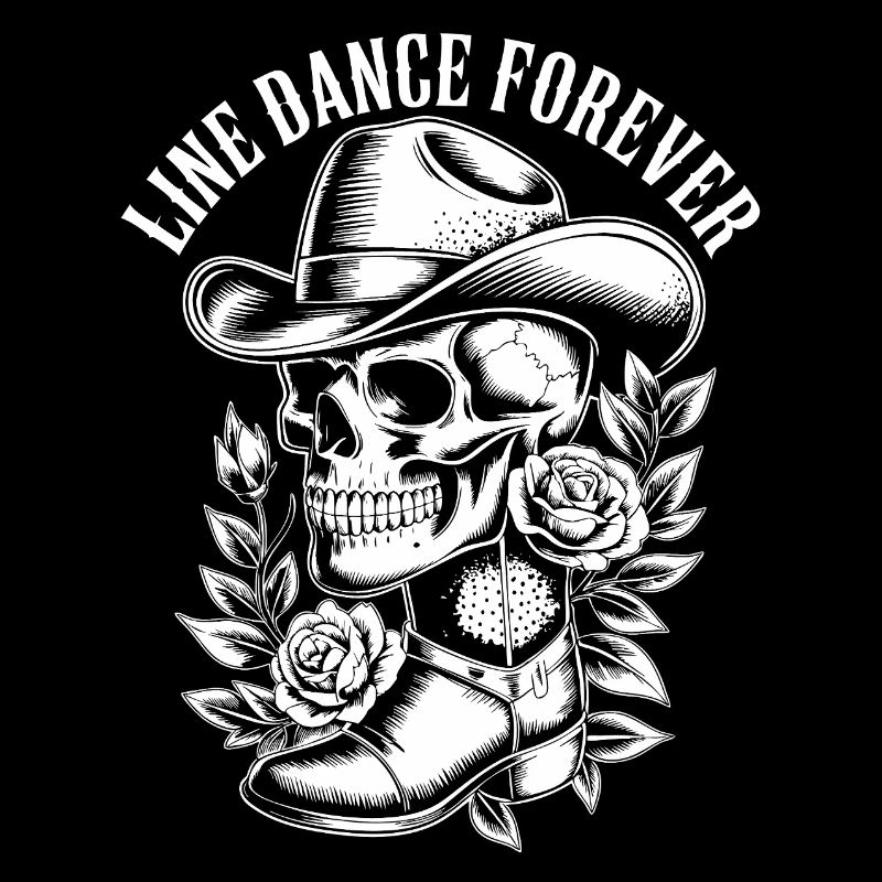 Bone Cowboy with Flower Frame