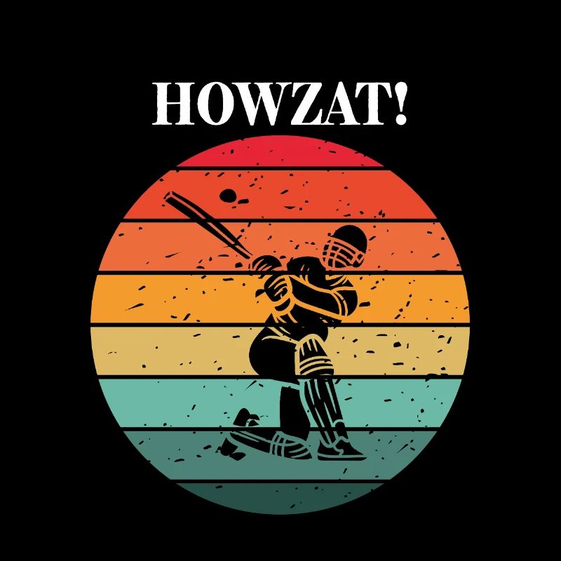 Cricket Batsman at Sunset