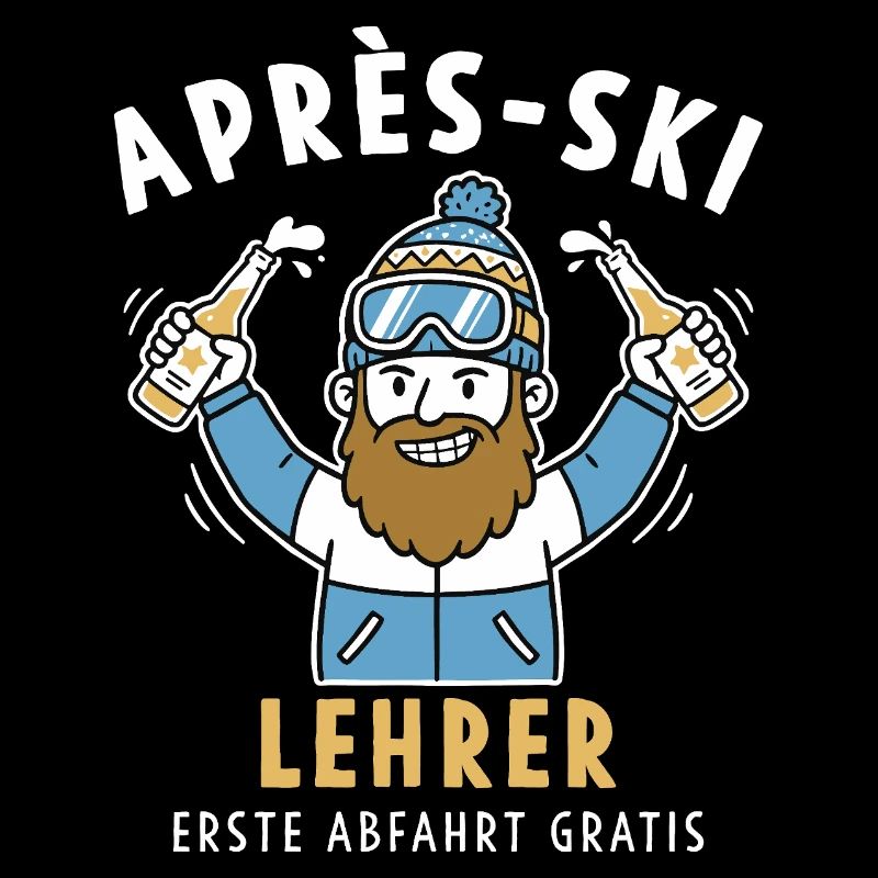 Après-Ski Lehrer – Erste Abfahrt Gratis Design