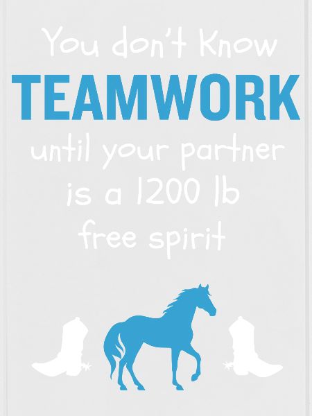 Pferde-Teamwork-Reitreitgeschenk