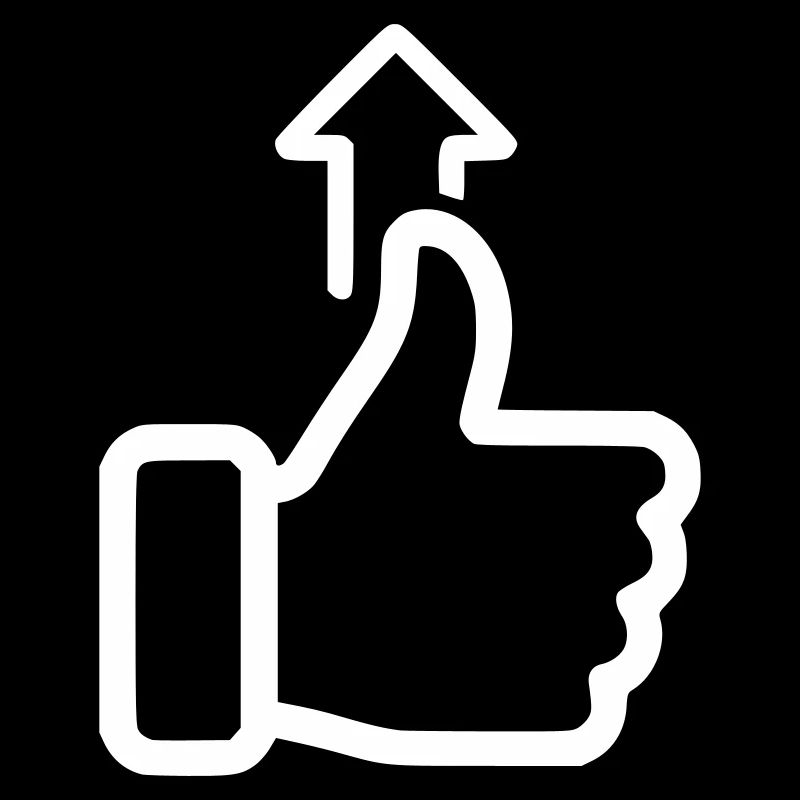 Status Up Hand Icon Level Up Vector