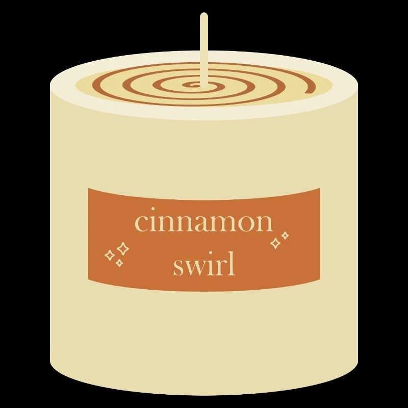 Bougie tourbillon de cannelle