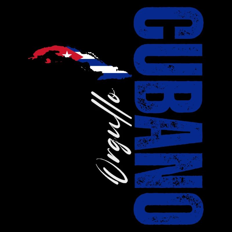 Cuban pride, vertical design