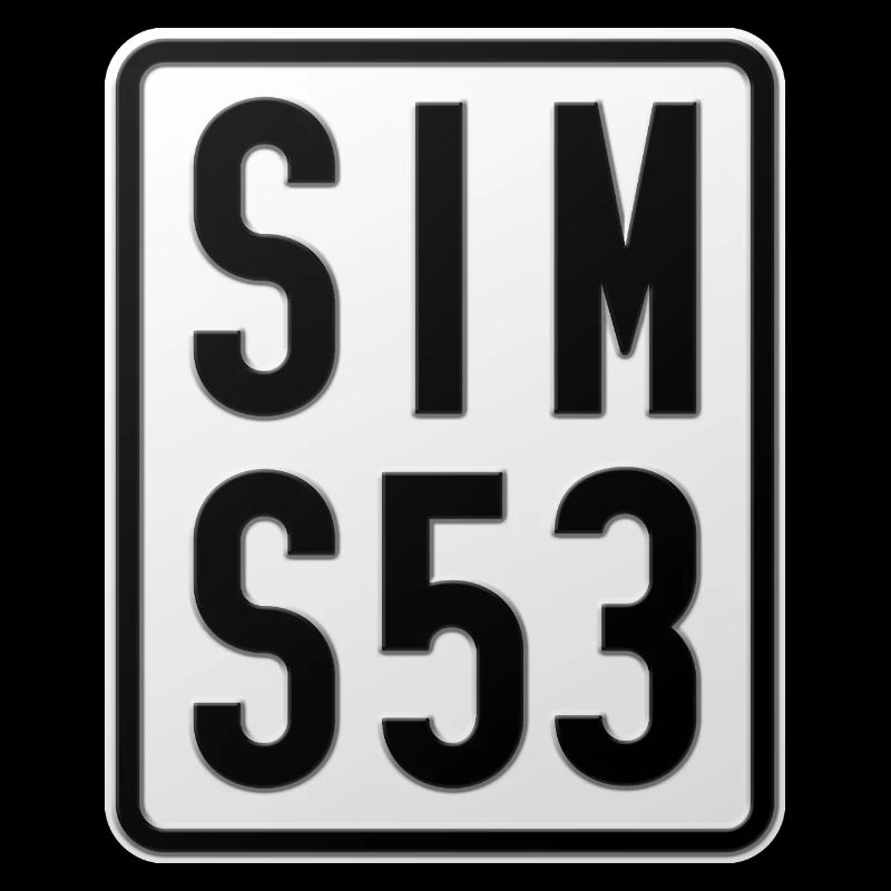 Simson S53 Moped Kennzeichen