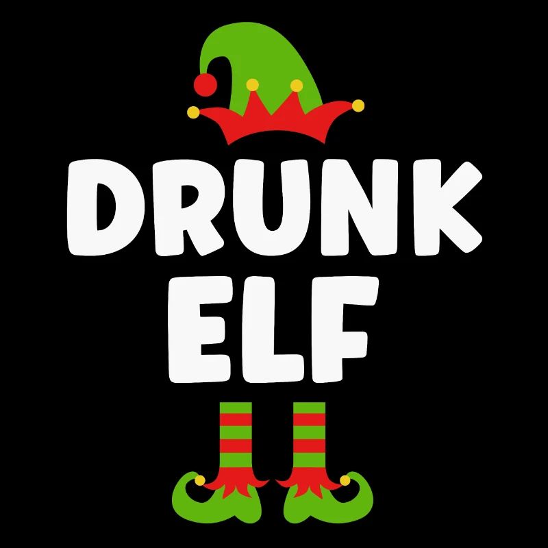 Christmas funny drunk elf