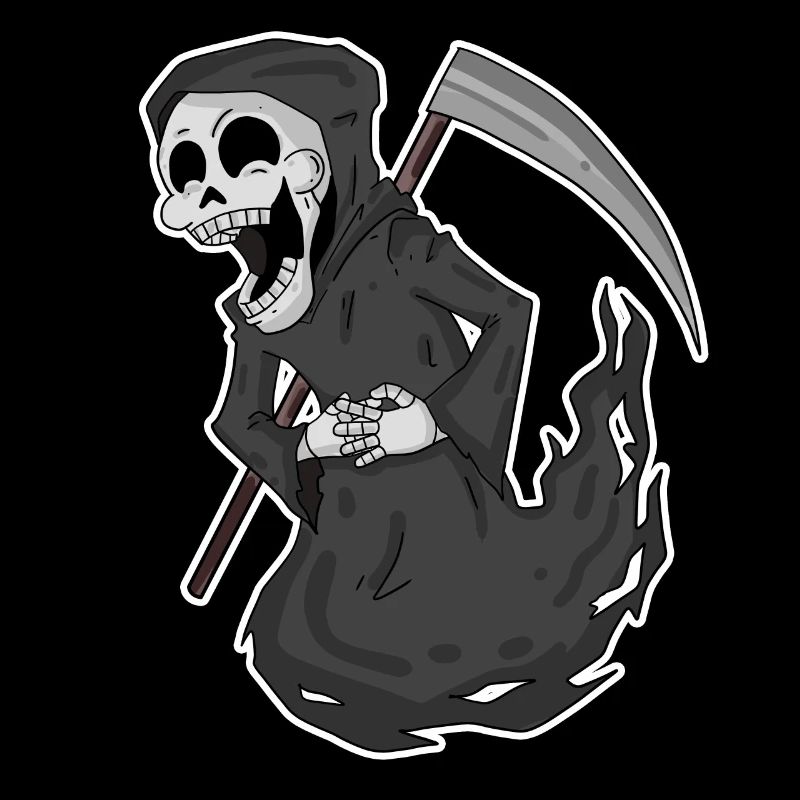 Grim Reaper rit drôle