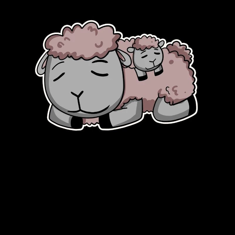 Moutons avec bébé moutons