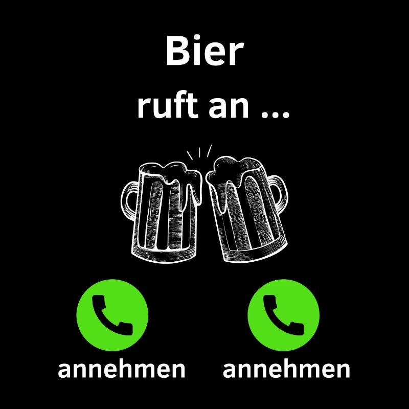 Bier ruft an - annehmen oder annehmen?