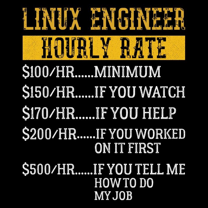 Linux Engineer Stundensatz Mechaniker Arbeitsrate