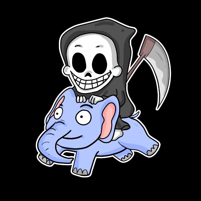 Sensenmann Elefant