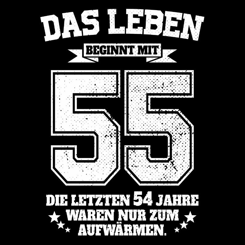 55. Geburtstag Geschenk Das Leben Beginnt Mit 55