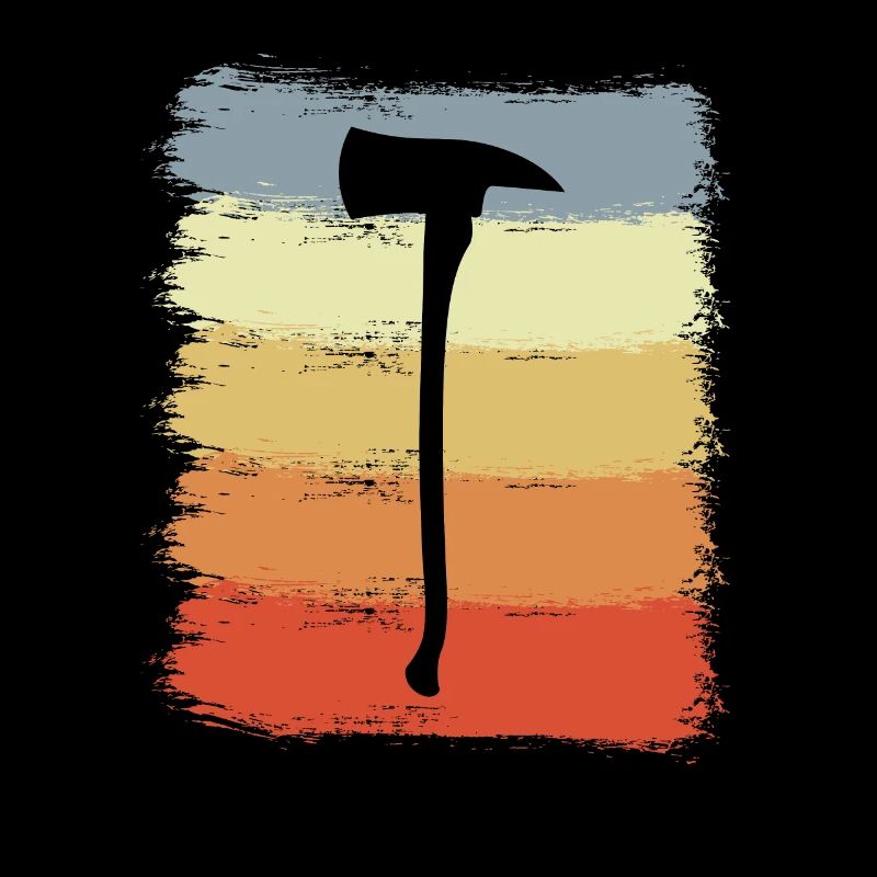 Firefighter Axe Drawing